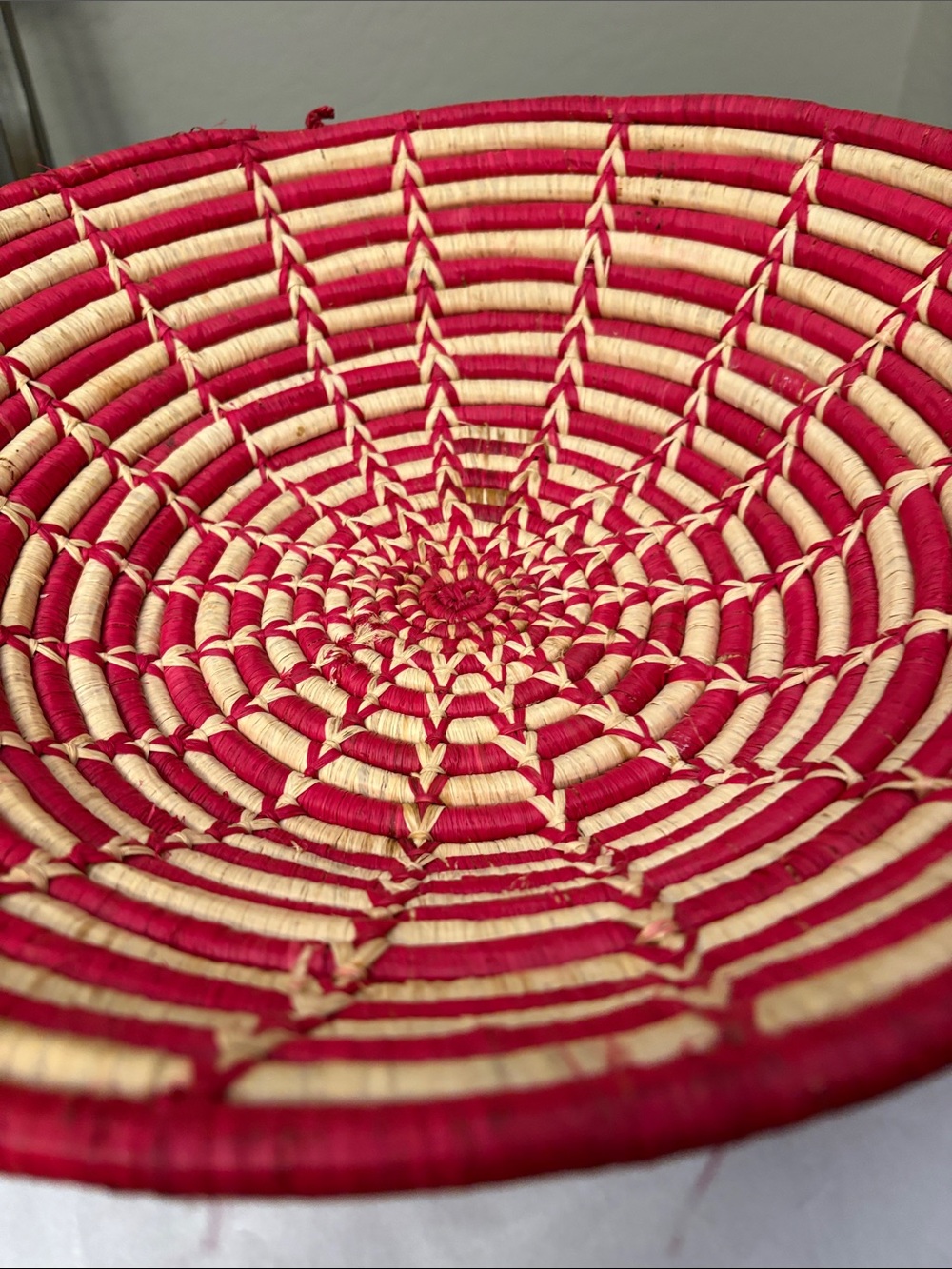 2 Handmade Woven Coil Baskets   15.5”diameter and. 11” diameter - Picture 4 of 7
